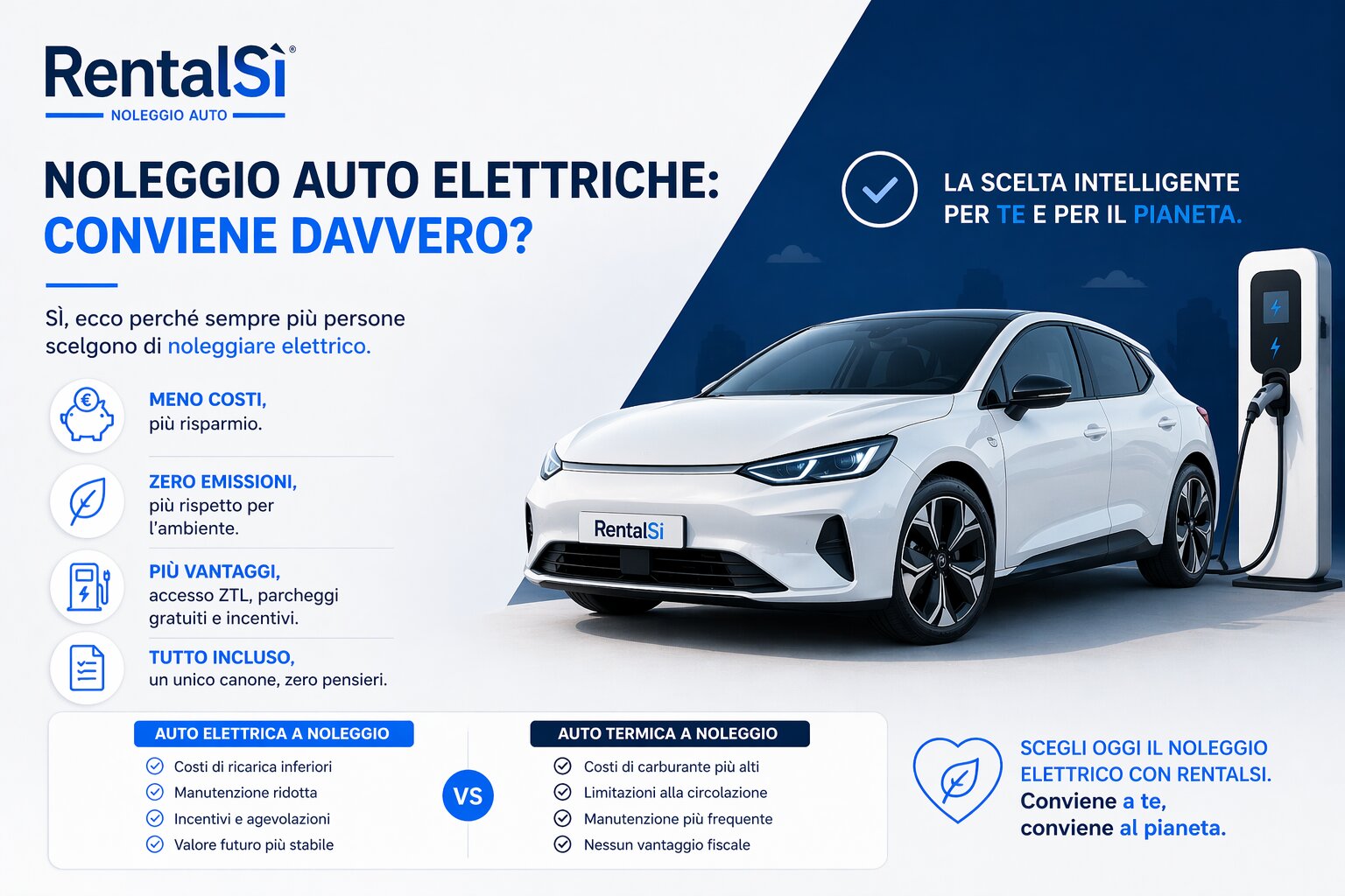 Auto elettriche a noleggio: conviene davvero? Analisi dei costi